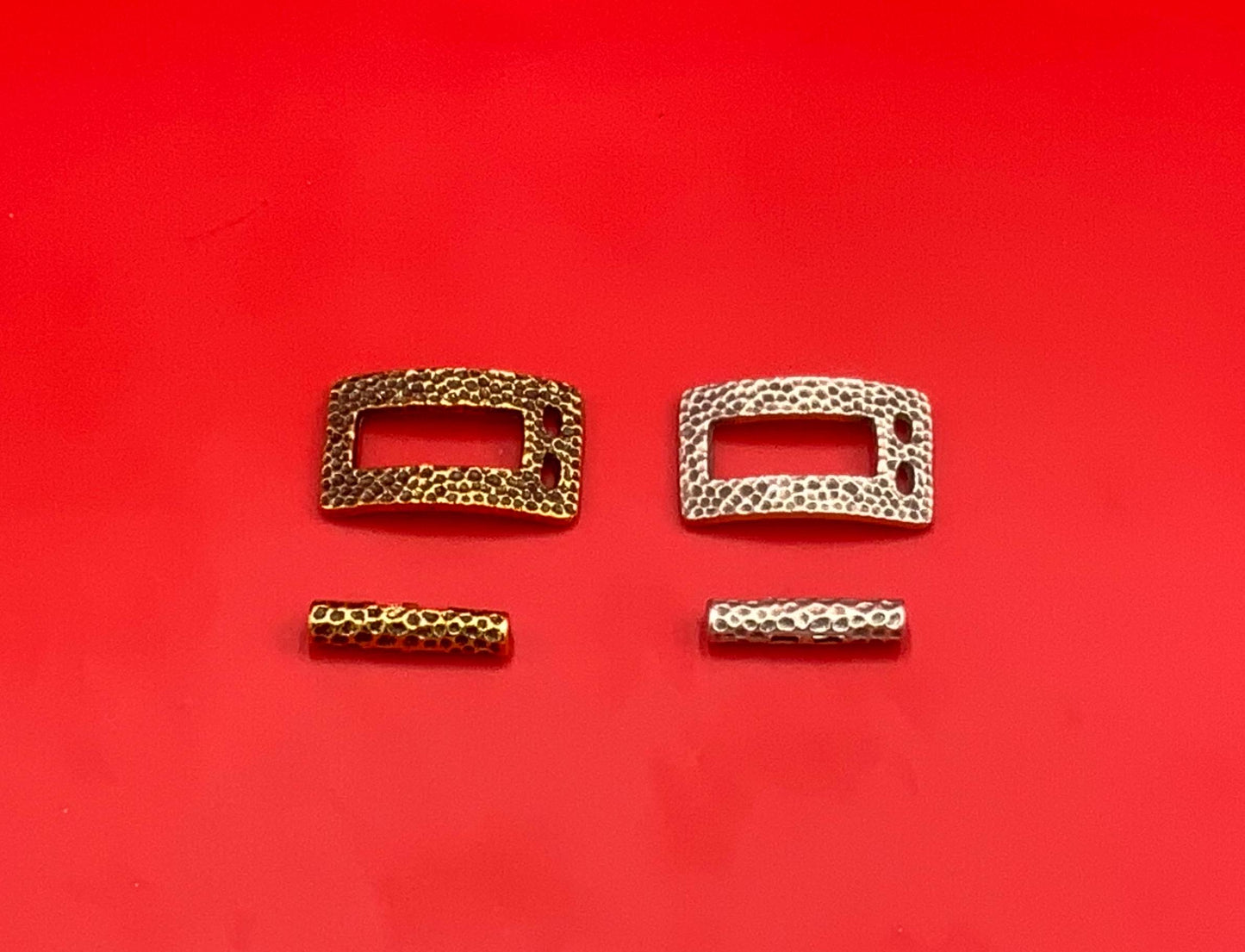 RC0248>> MADE IN EUROPE toggle clasp, hammered toggle clasp, large toggle clasp, bracelet clasp Qty1
