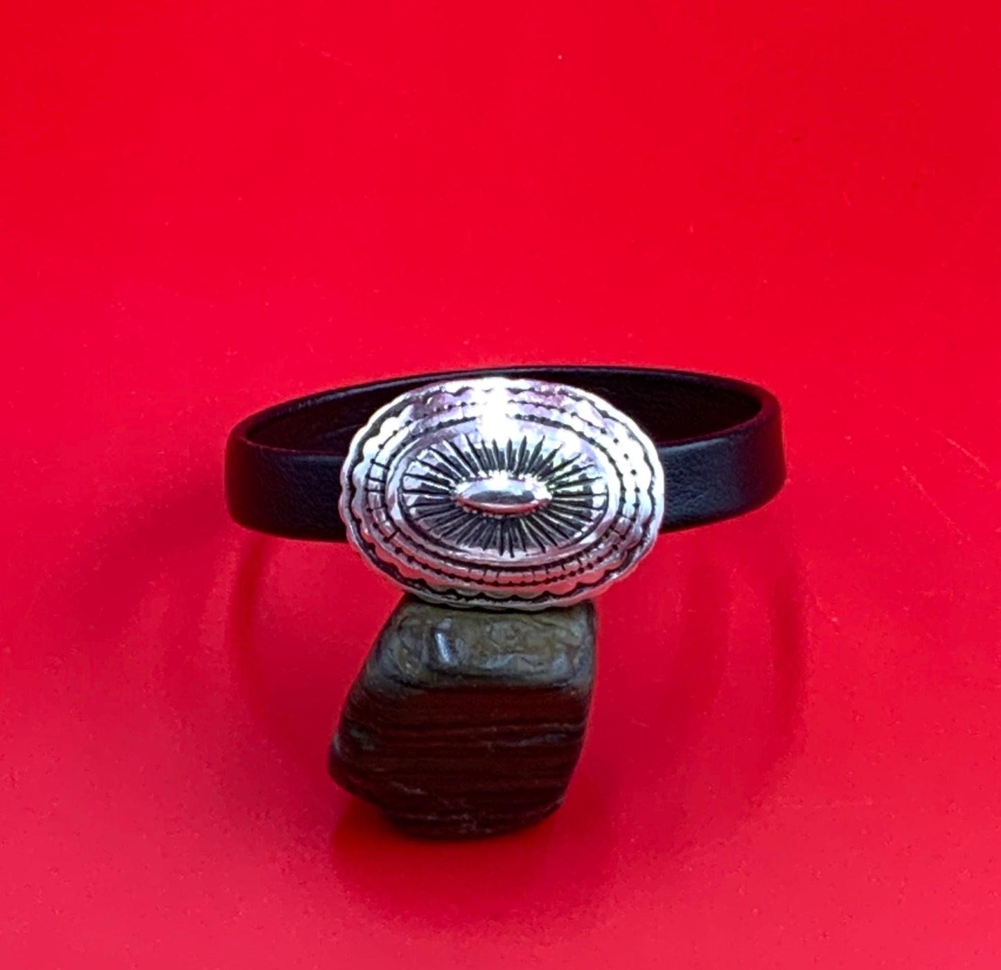 FC0034>> MADE in EUROPE Zamak clasp, 10mm silver clasp, flat cord clasp, silver oval clasp