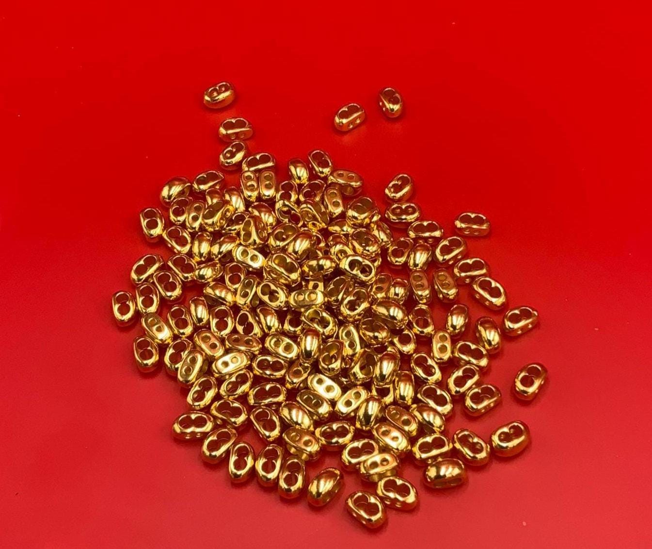 12/1 MADE in EUROPE 4 round cord separators, gold and silver strand separators, 3mm round cord strand separator, Qty4