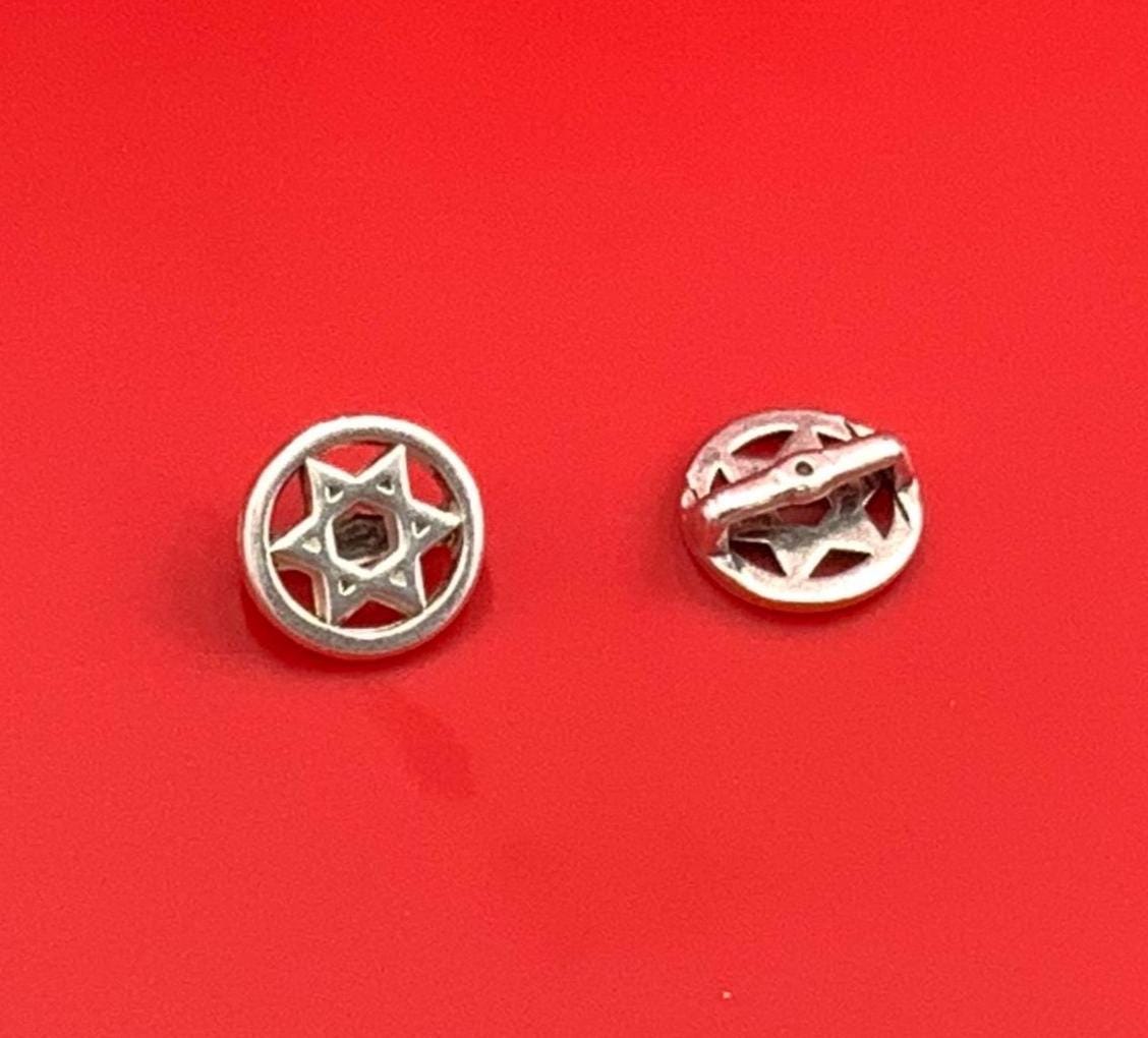 FS0664>>MADE in EUROPE zamak star of David sliders, 10mm flat cord star slider, 10mm leather cord slider, Qty2