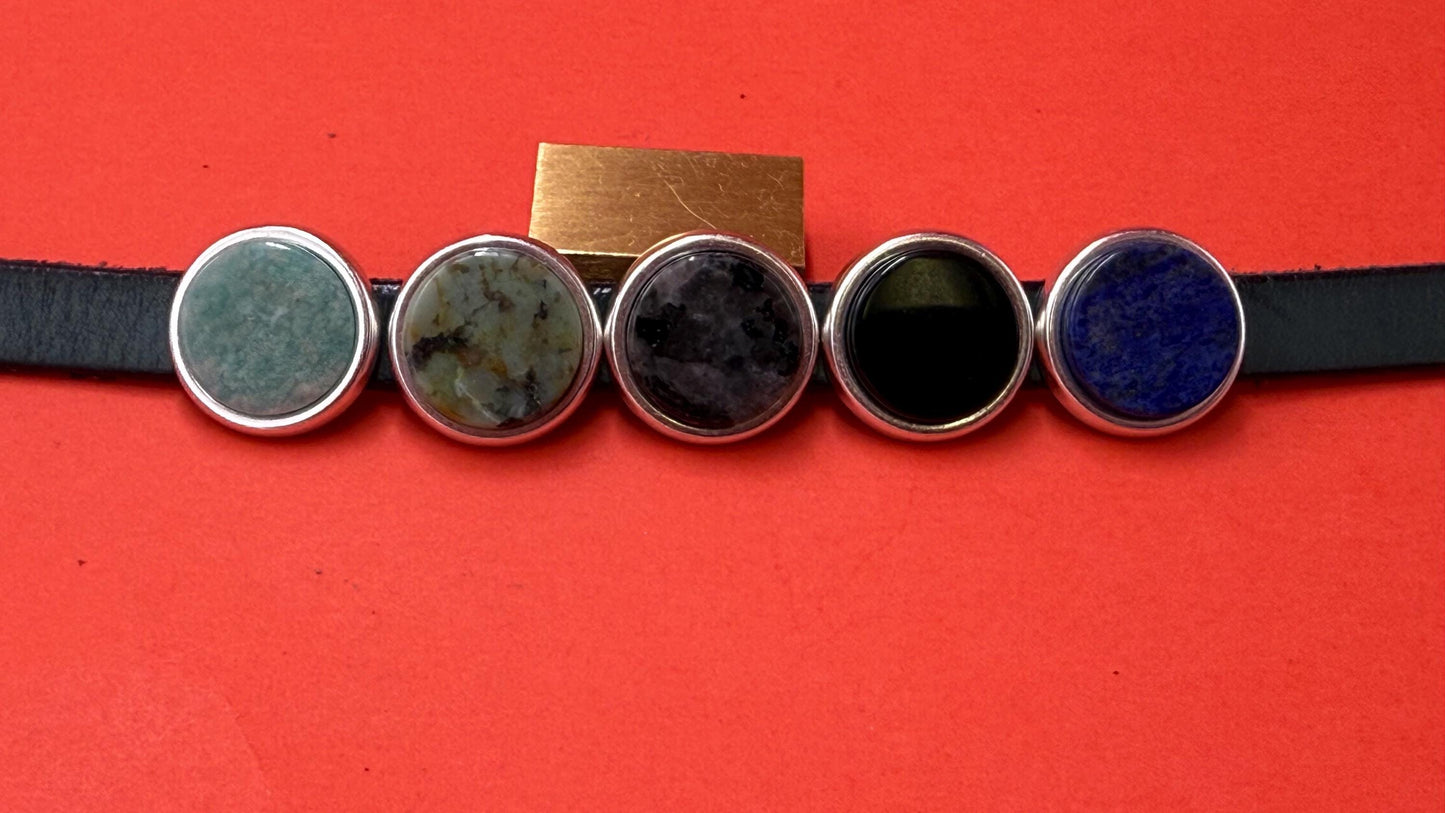 FS0517>> MADE IN EUROPE zamak slider setting with 15mm flatback cabochon, slider for flat cord, 10mm flat cord slider