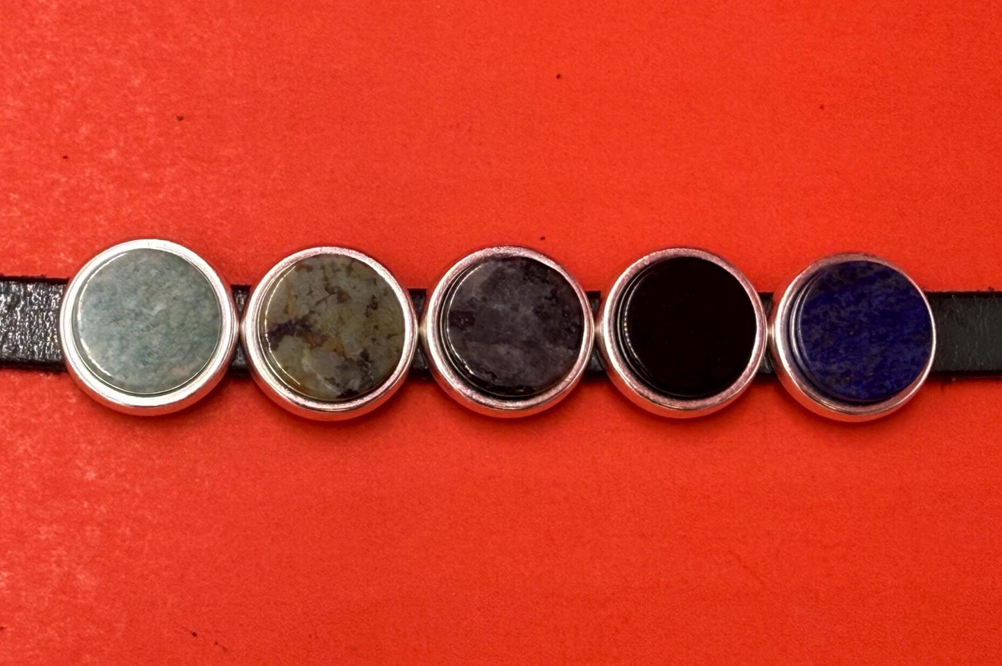 FS0517>> MADE IN EUROPE zamak slider setting with 15mm flatback cabochon, slider for flat cord, 10mm flat cord slider