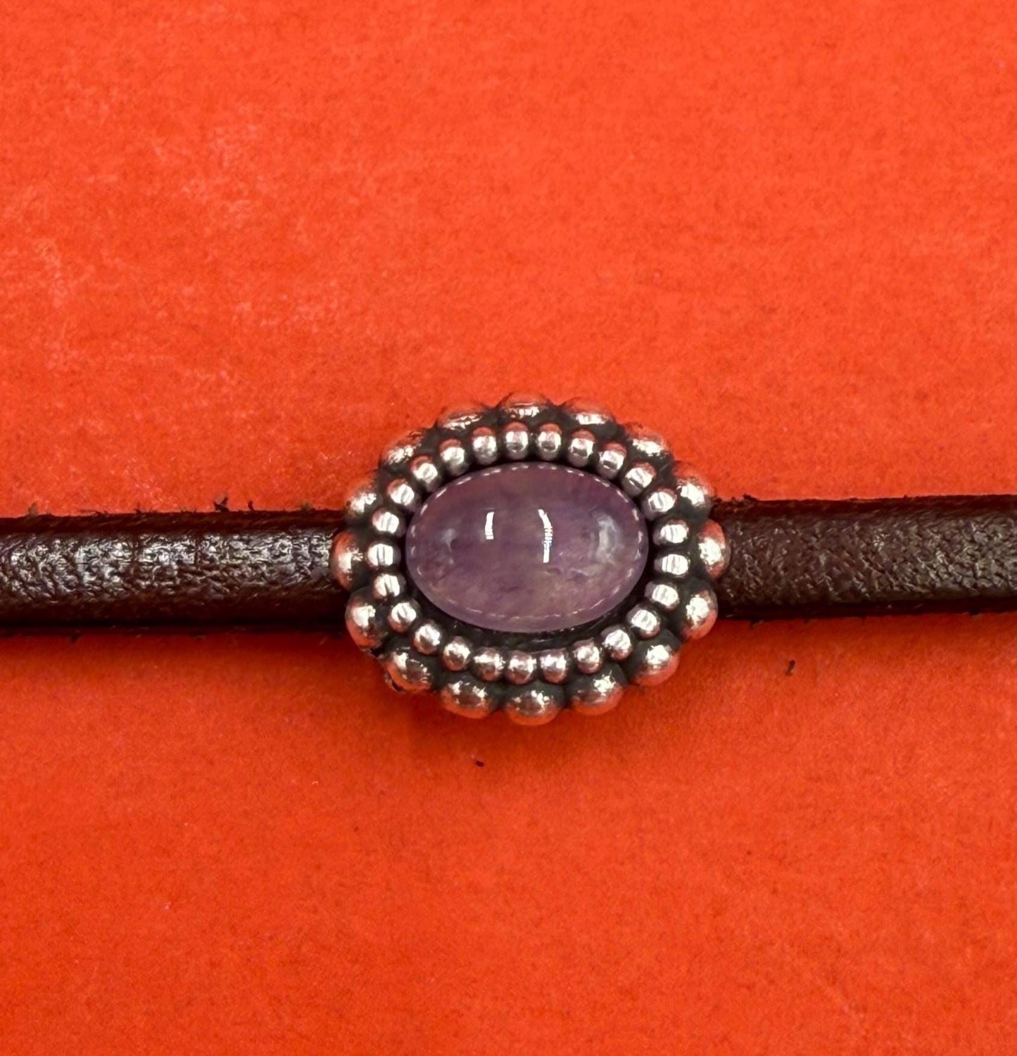 FS0673>>MADE in EUROPE 2 zamak sliders with gemstone, flat 3mm cord sliders, 3mm flat cord sliders, Qty2