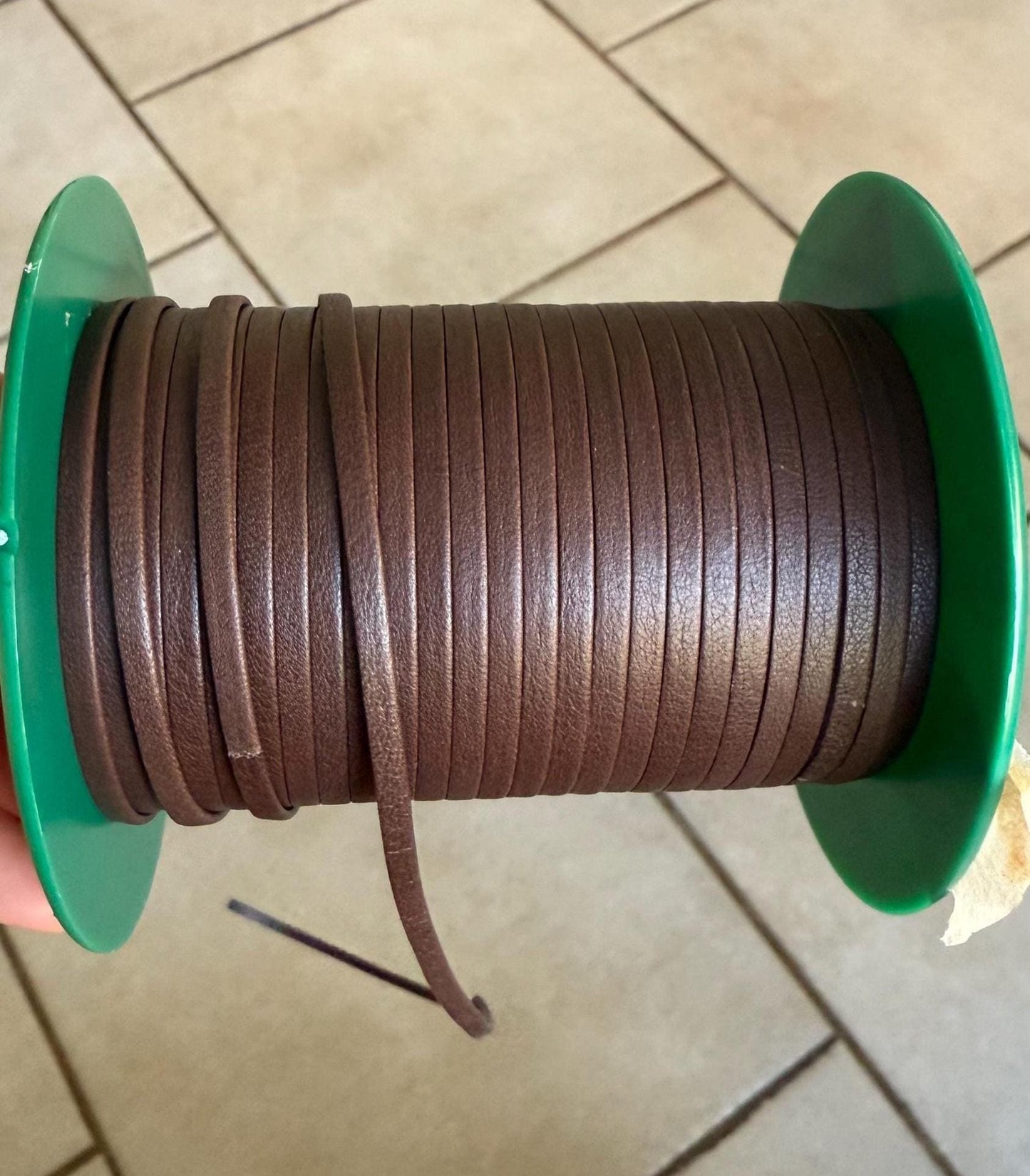 MADE in EUROPE 1 yard of 3mm very soft leather cord, genuine flat 3mm leather cord, 3x1.1mm black and brown flat leather cord by choice