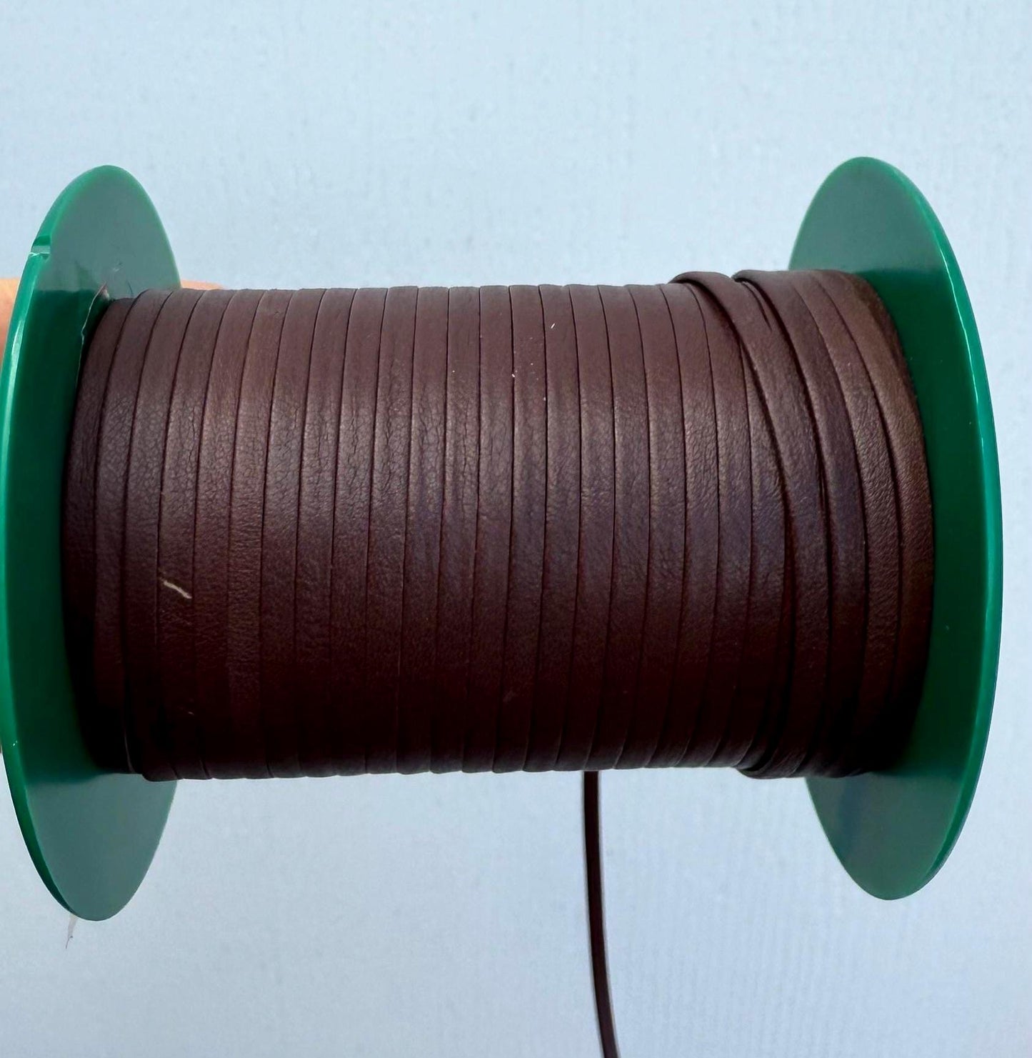 MADE in EUROPE 1 yard of 3mm very soft leather cord, genuine flat 3mm leather cord, 3x1.1mm black and brown flat leather cord by choice