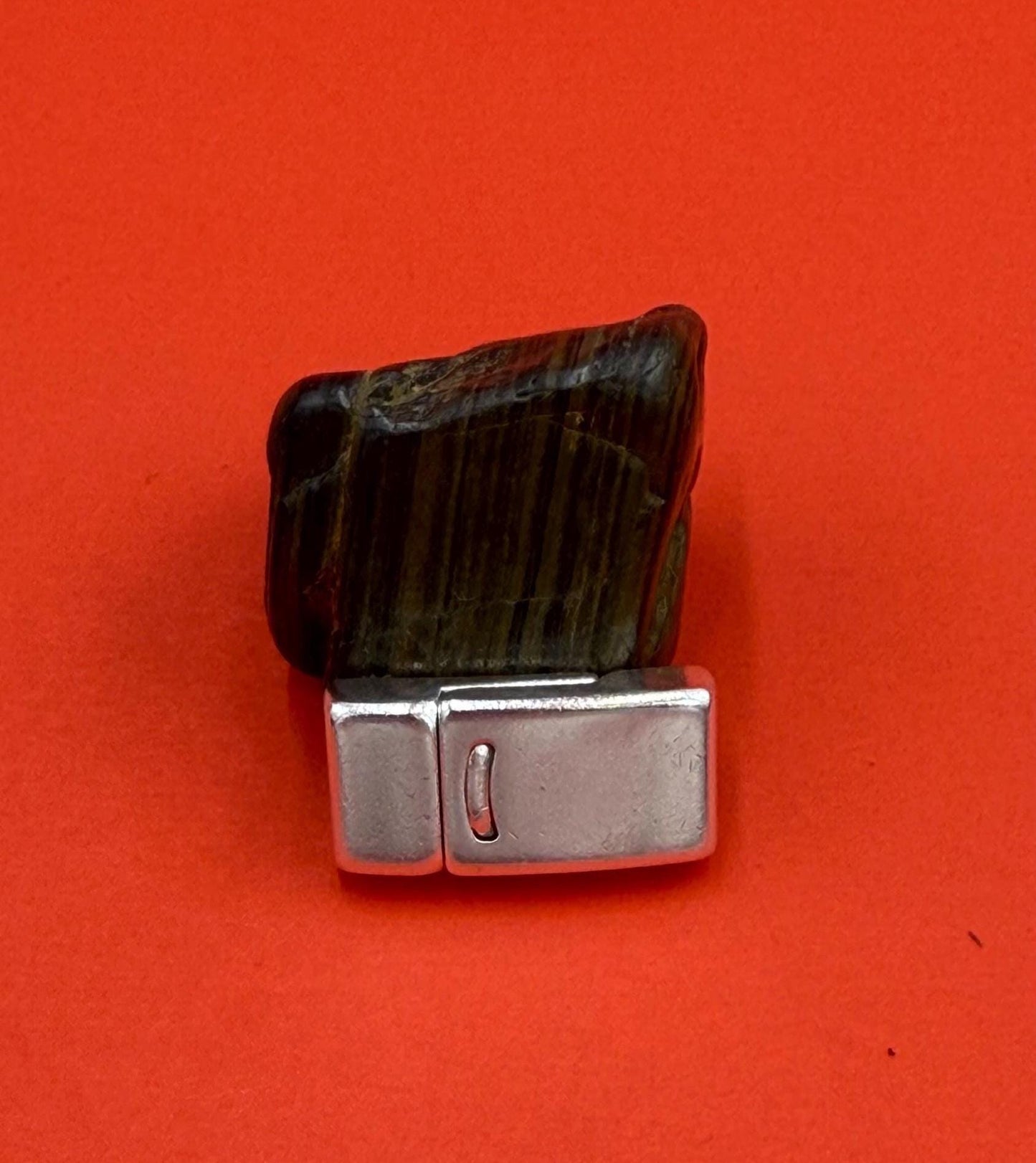 FC00445>>MADE IN EUROPE Zamak 10mm clasp, flat leather cord clasp, 10mm cord clasp, 10mm cord clasp Qty1
