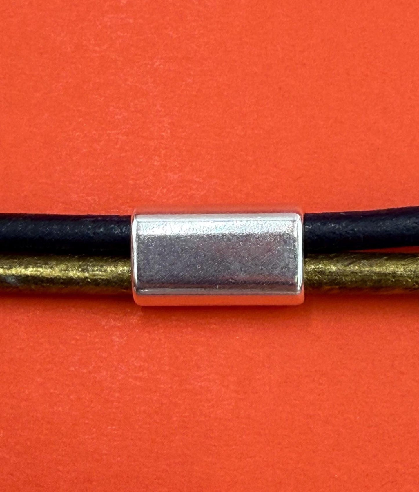 LS0115>>MADE in EUROPE zamak slider tube, 10x5mm licorice cord slider, large tube slider, 10x5mm tube slider Qty1