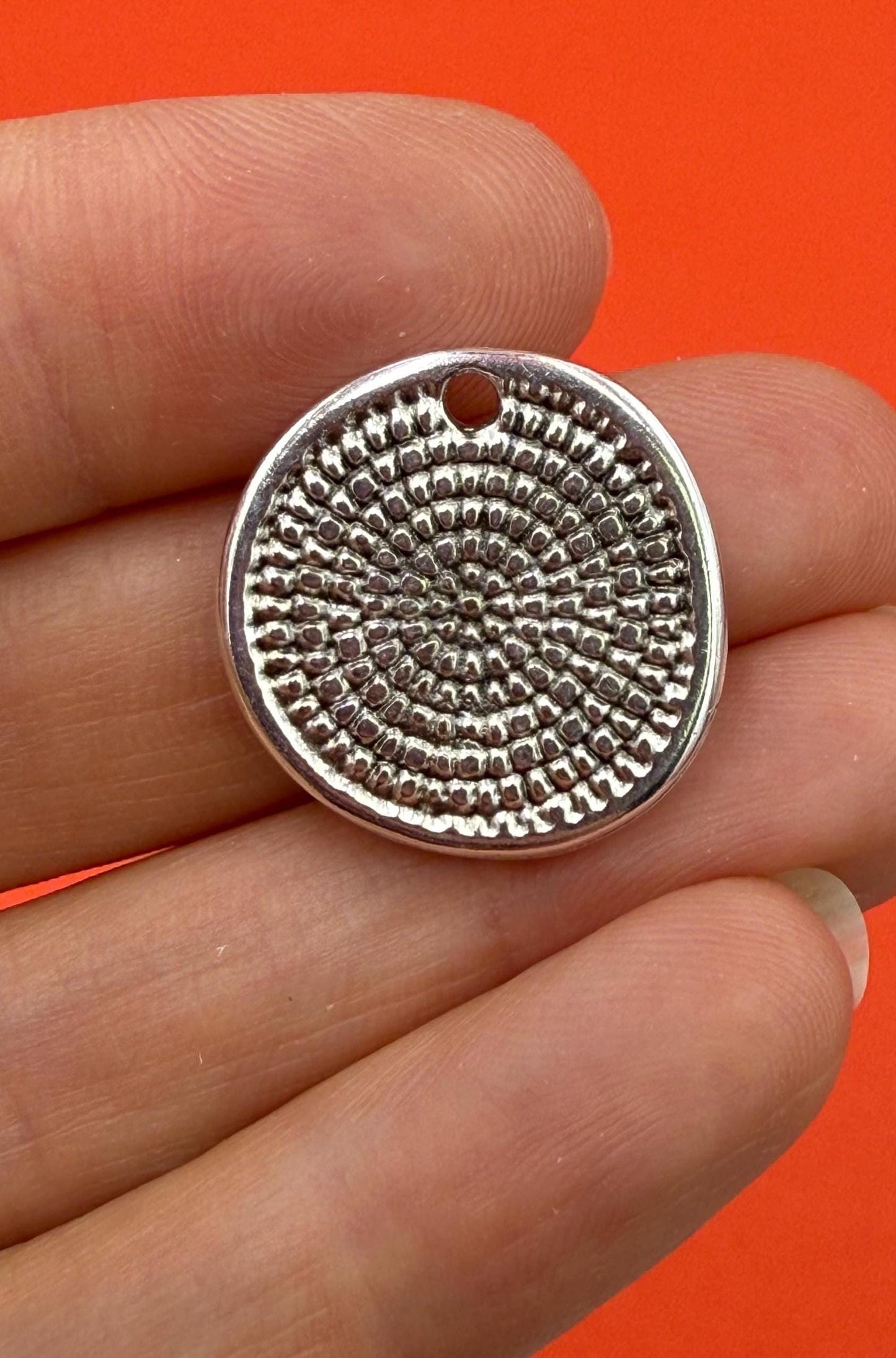 0413>> MADE in EUROPE 2 zamak Medusa charms, silver Medusa charms, Medusa coin charm Qty2