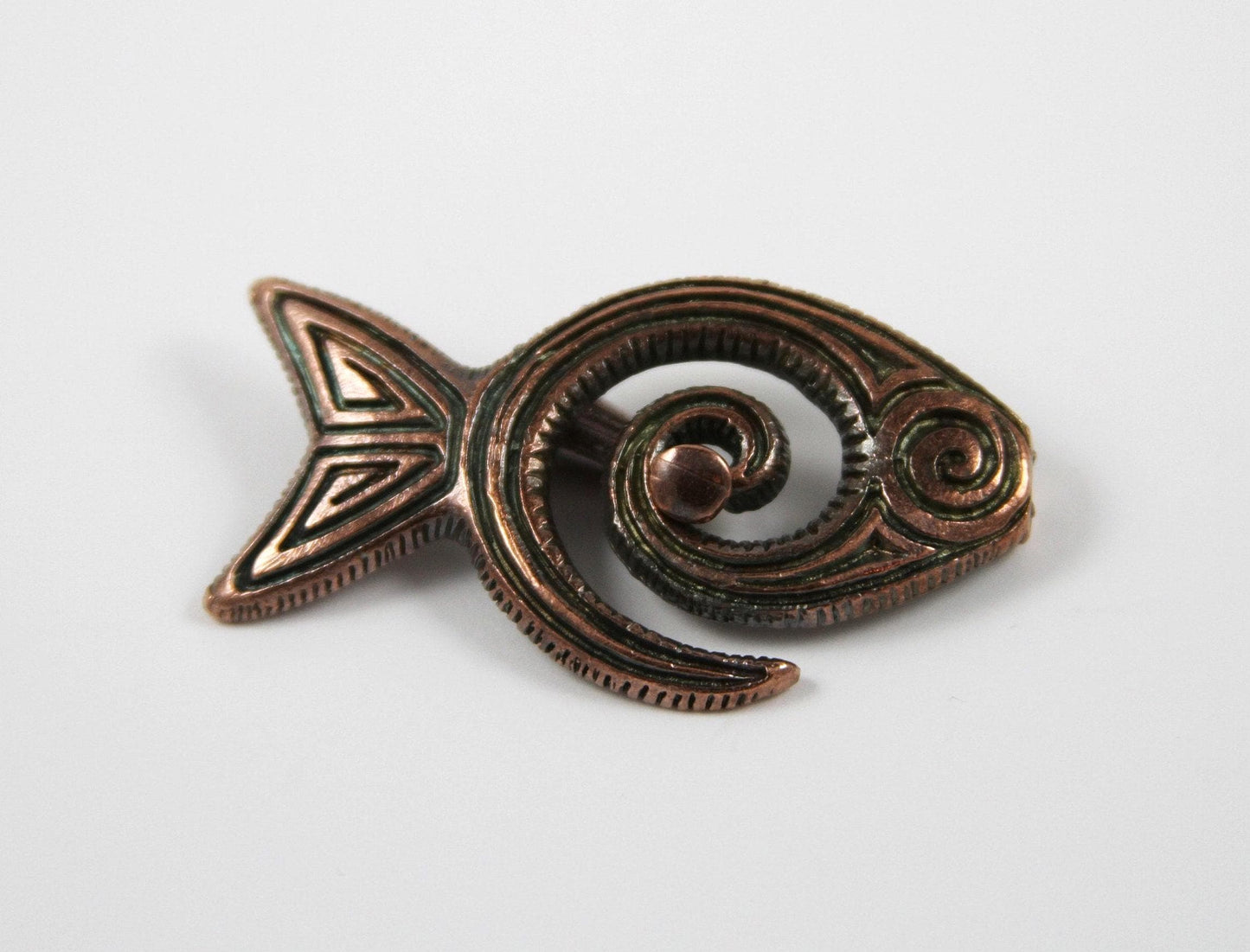 RC0137>>MADE IN EUROPE fish toggle clasp, fish pendant clasp, 4mm cord clasp Qty1