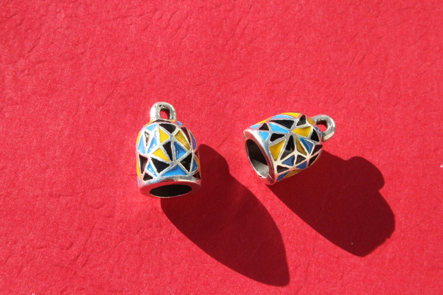 6/2 MADE IN EUROPE 2 metal end caps, climbing cord ends, 10mm cord end,round cord end cap, climbing cord end caps (E6022-1) Qty2