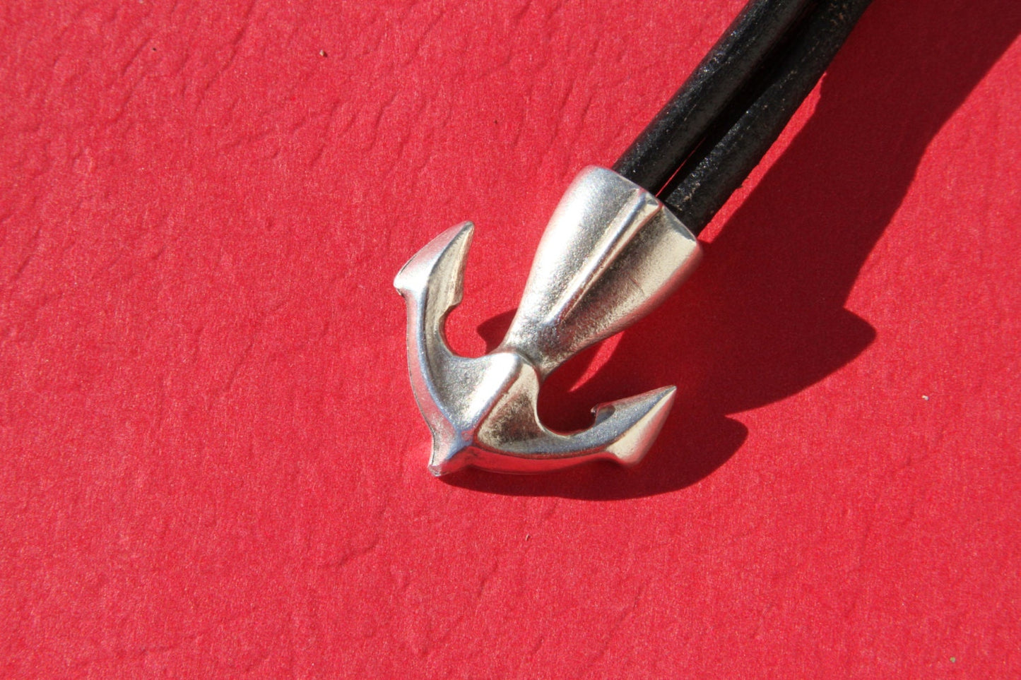 RC0084>>MADE IN EUROPE anchor hook clasp, 5mm leather cord clasp, round leather cord clasp(X5991AS)