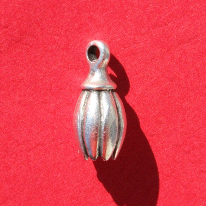 6/2 MADE IN EUROPE 2cord end caps, flower cord end, 5mm cord clasp, round cord end (X5855AS)Qty2