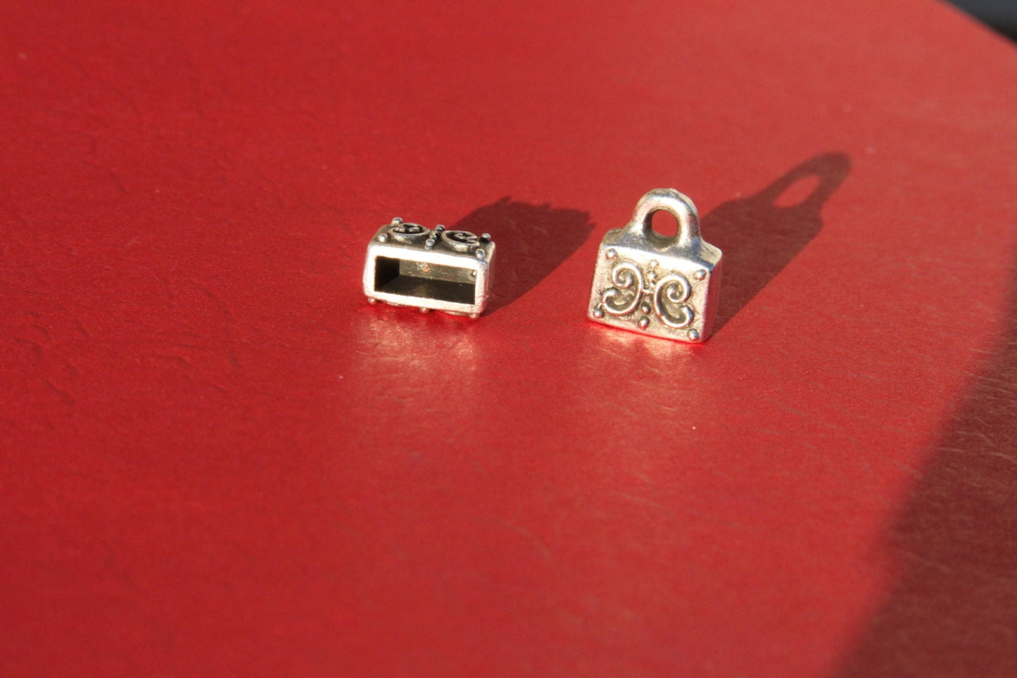 6/2 MADE IN EUROPE 2 metal cord ends, flat cord ends, 9mm cord end, 9mm end caps(X6001AS)