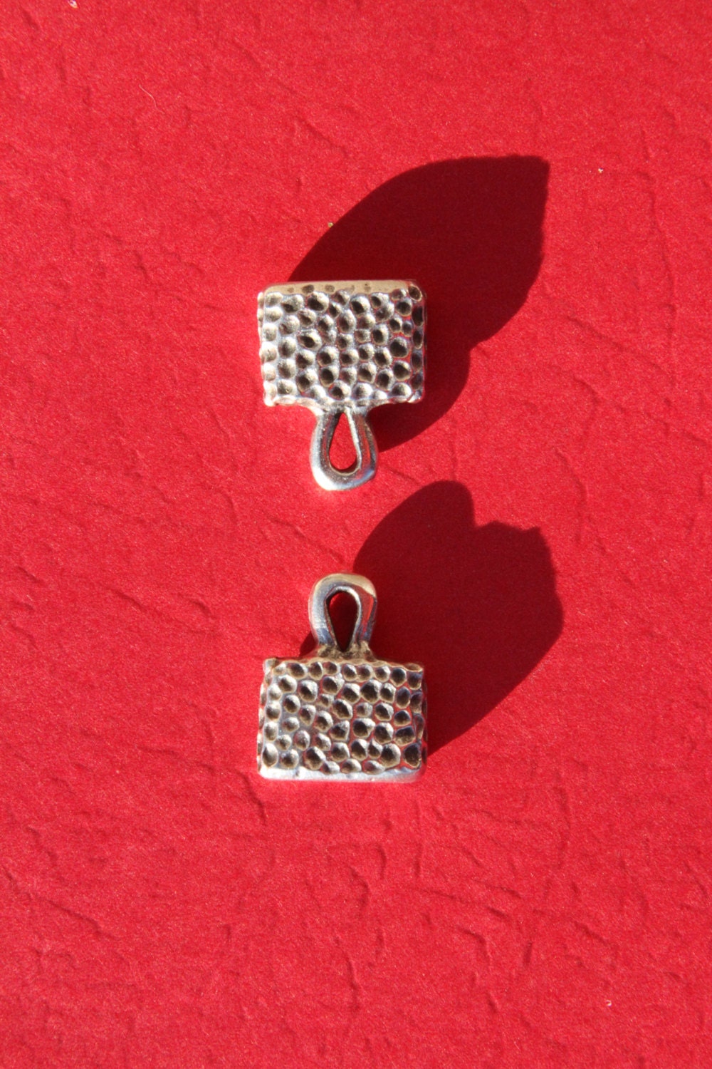 6/3 MADE IN EUROPE 2cord ends, 12mm hole cord ends, leather cord end caps, leather cord clasp, flat leather cord end (X5851AS)