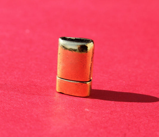 FC0212>>MADE IN EUROPE magnetic clasp, flat leather cord clasp, 10mm cord clasp, 10mm cord magnetic clasp (Xm5982AG) Qty1