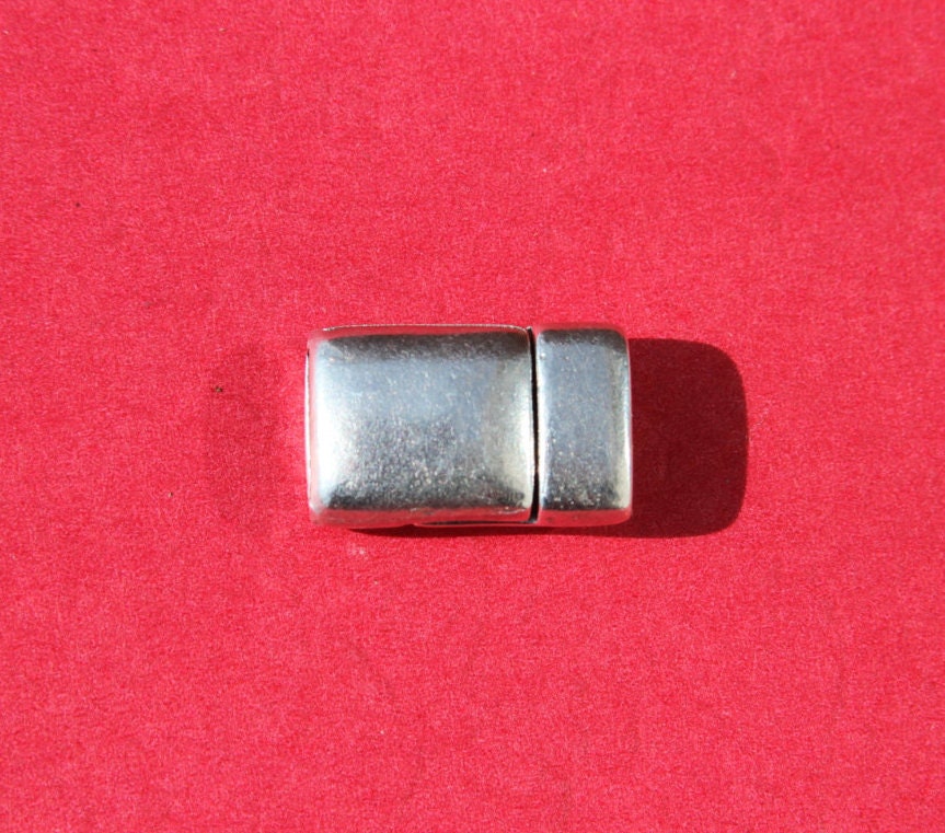 FC0212>>MADE IN EUROPE magnetic clasp, flat leather cord clasp, 10mm cord clasp, 10mm cord magnetic clasp (Xm5982AS) Qty1