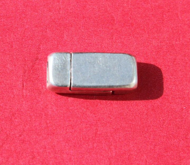 FC0208>>MADE IN EUROPE, magnetic clasp, 5mm flat cord clasp, bracelet clasp, flat cord magnetic clasp (XM5980AS) Qty1
