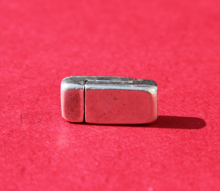 FC0208>>MADE IN EUROPE, magnetic clasp, 5mm flat cord clasp, bracelet clasp, flat cord magnetic clasp (XM5980AS) Qty1