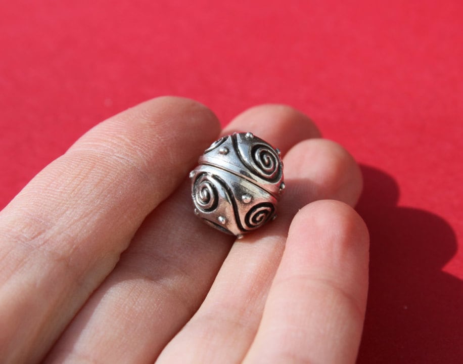 RC0088>>MADE IN EUROPE 5mm cord magnetic clasp, round cord clasp, ball magnetic clasp (XM6078AS)