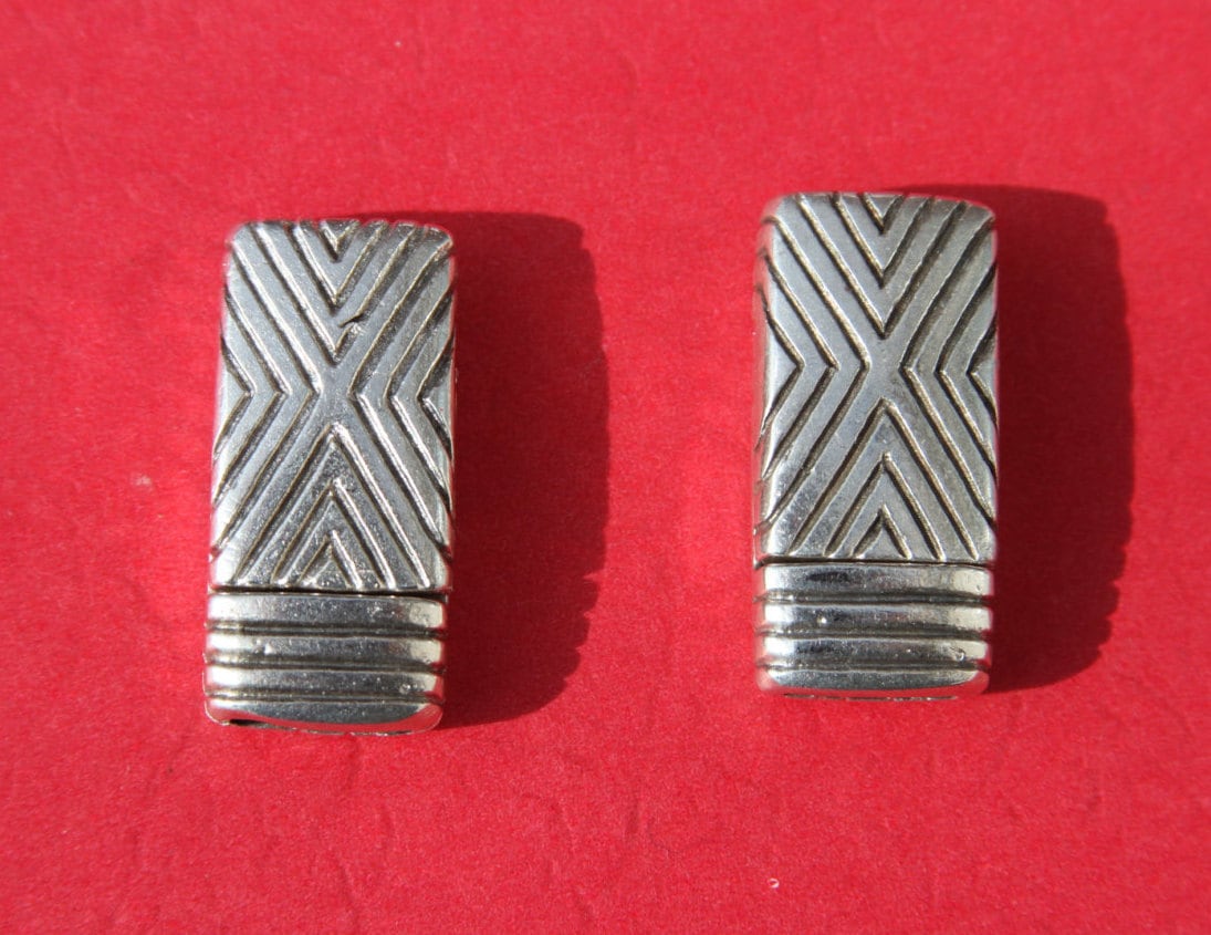 FC0223>>MADE IN EUROPE zamak clasp for 10mm flat leather cord, 10mm clasp for 10mm flat cord Qty1
