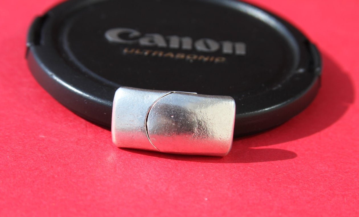 FC0220>>MADE IN EUROPE,  magnetic clasp for 10mm flat cord, bracelet clasp, flat cord clasp (XM6003AS) Qty1