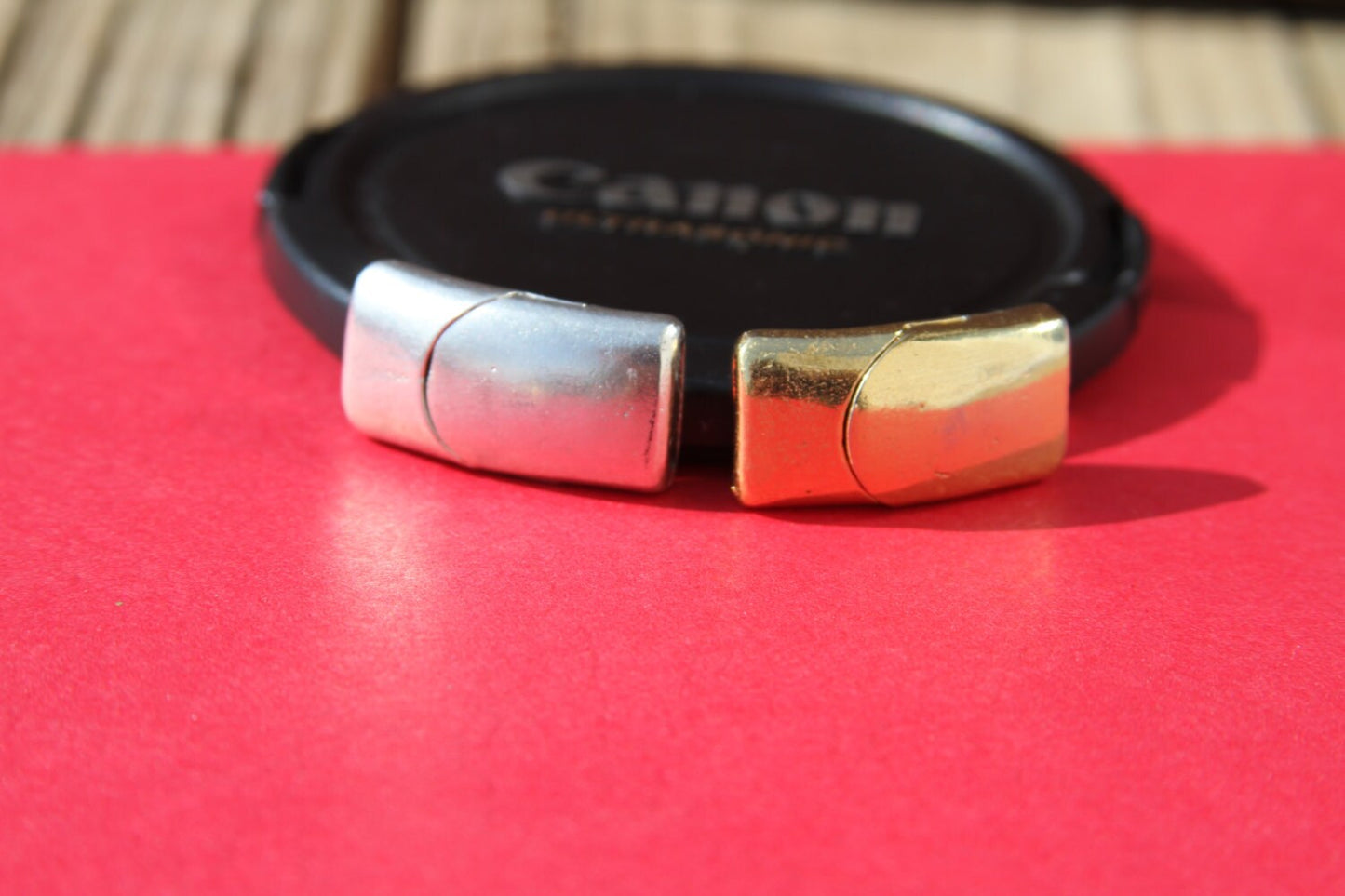 FC0220>>MADE IN EUROPE,  magnetic clasp for 10mm flat cord, bracelet clasp, flat cord clasp (XM6003AS) Qty1