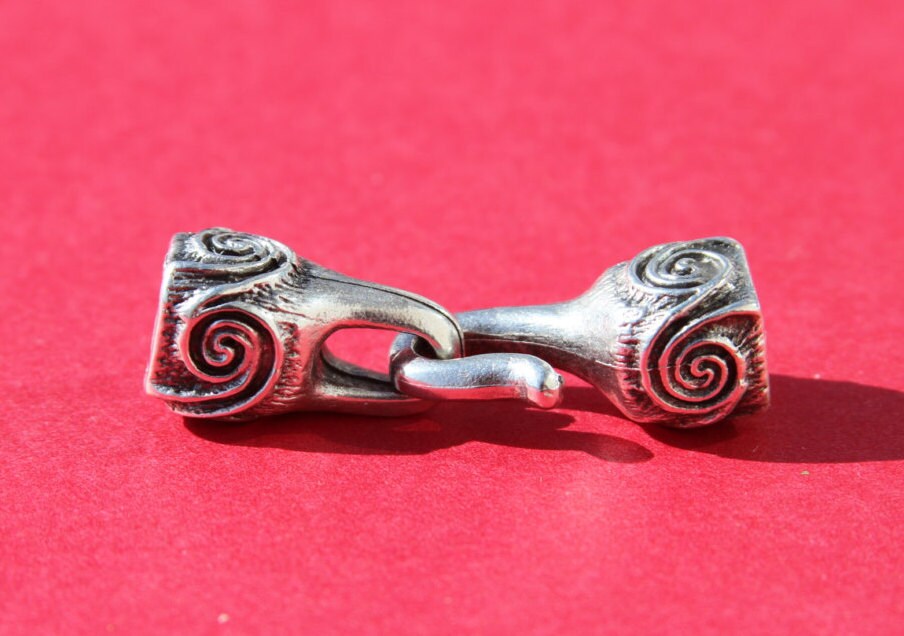 4/9 MADE IN EUROPE hook clasp, mykonos casting hook clasp for 6mm cord (X5848ABAS)
