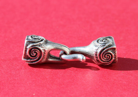 4/9 MADE IN EUROPE hook clasp, mykonos casting hook clasp for 6mm cord (X5848ABAS)