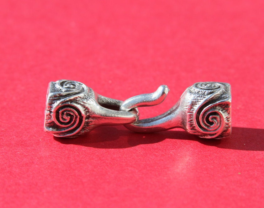 4/9 MADE IN EUROPE hook clasp, mykonos casting hook clasp for 6mm cord (X5848ABAS)