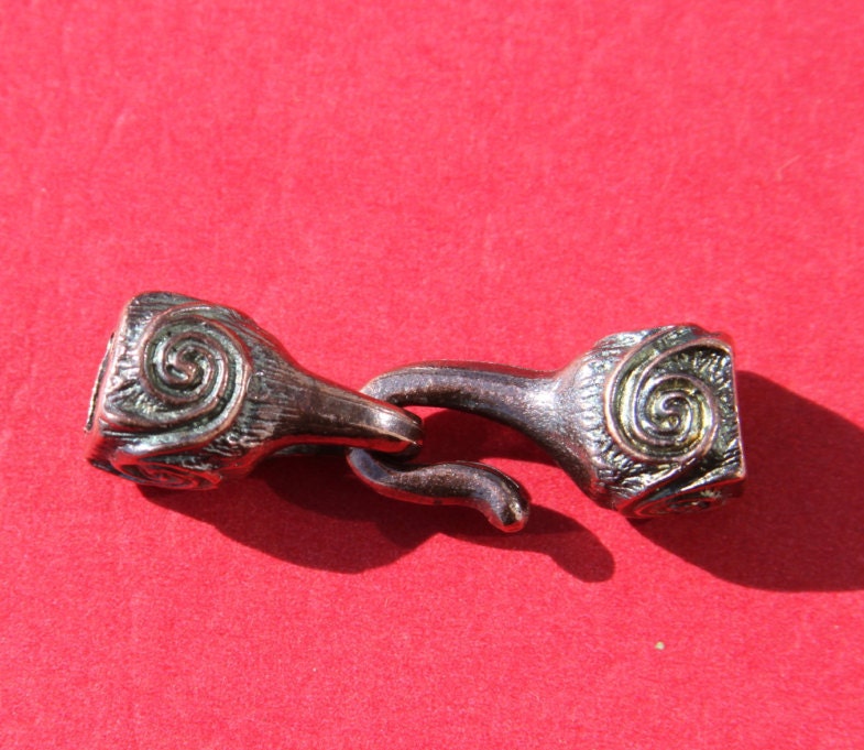RC0115>>MADE IN EUROPE hook clasp, mykonos casting hook clasp for 6mm cord (X5848AB)