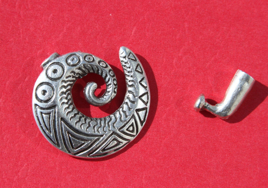 RC0010>>MADE IN EUROPE toggle clasp, large toggle clasp, silver toggle clasp (X5382AS) Qty1