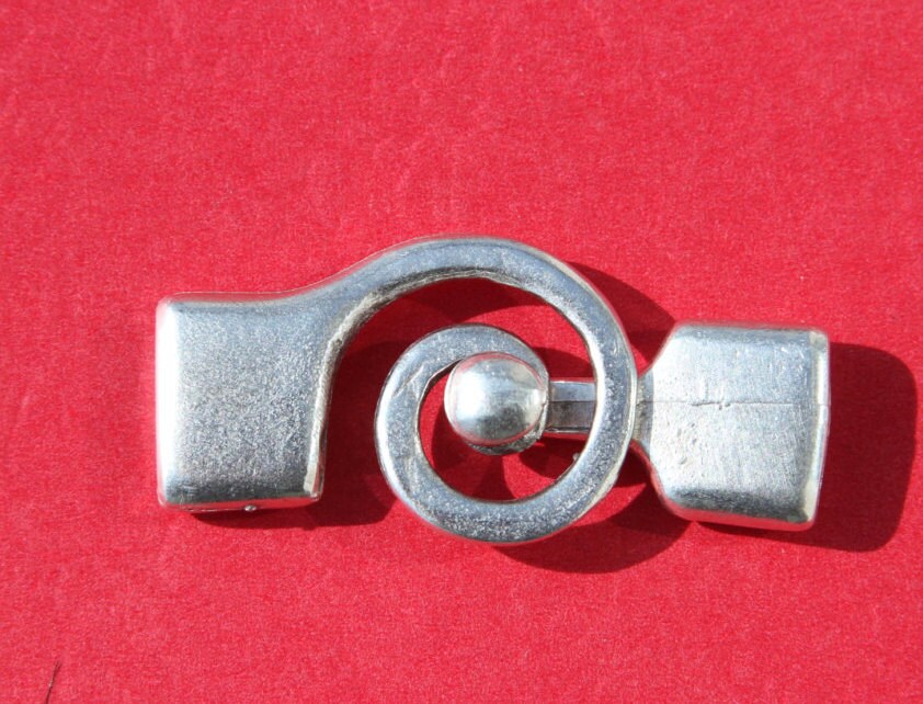 FC0283>>MADE IN EUROPE toggle clasp, swirl toggle clasp, spiral toggle clasp, large toggle clasp (X5843)