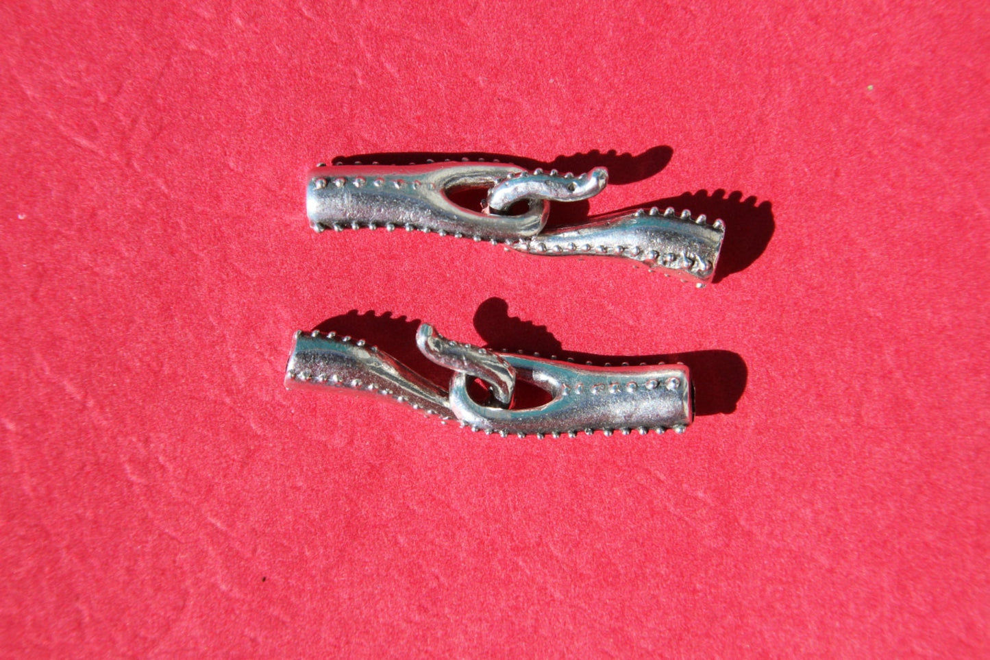 RC0132>>MADE IN EUROPE metal hook, hook clasp, dot clasp, silver hook clasp, 3mm hole clasp (X6010ABAS)Qty1