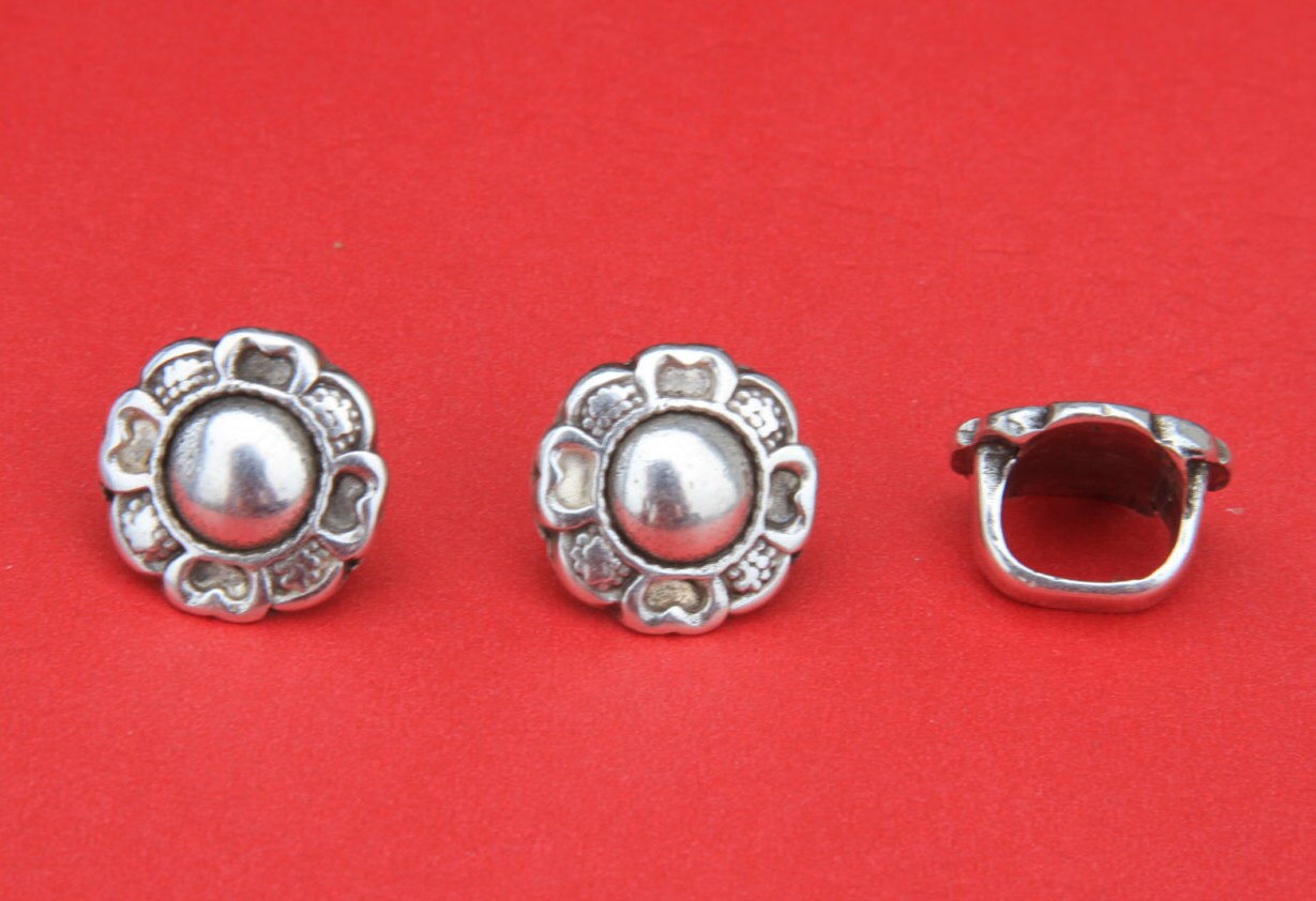 LS0051>>MADE IN EUROPE 3 zamak sliders, licorice slider, thick cord slider, 10x6 cord slider ,qty3