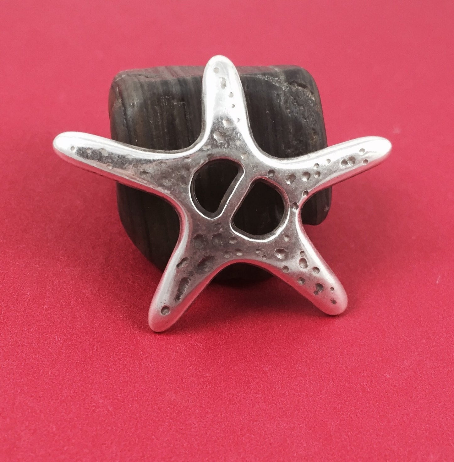FS0020>> MADE IN EUROPE 2 starfish zamak sliders, zamak starfish slider, starfish connector, Qty2