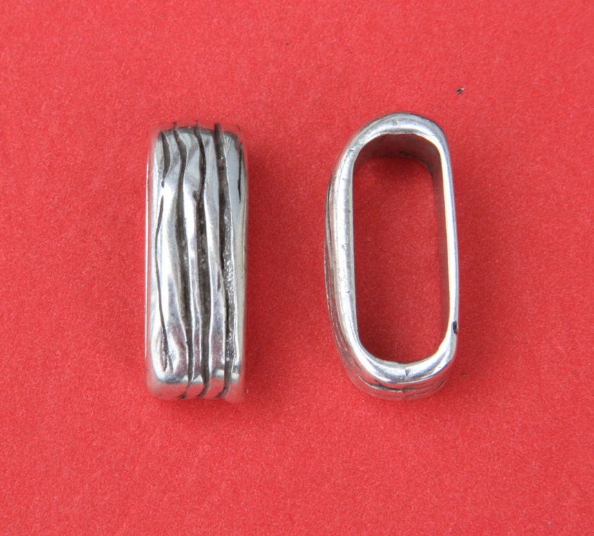 LS0082>>MADE IN EUROPE 2 zamak sliders, double climbing cord sliders, double climbing cord beads (6485) Qty2