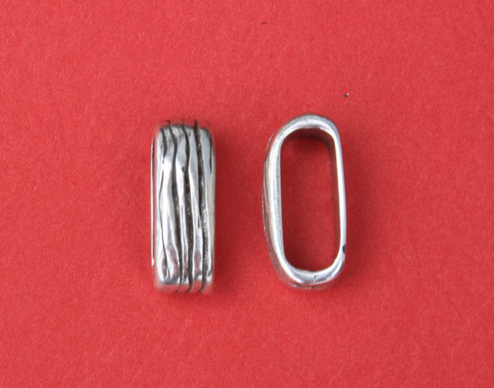 LS0082>>MADE IN EUROPE 2 zamak sliders, double climbing cord sliders, double climbing cord beads (6485) Qty2