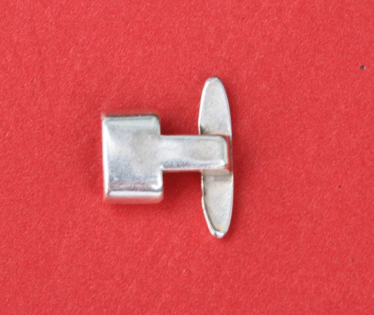SALE!!! 4/10 MADE in EUROPE 2 zamak clasps,  T bar hook clasps, 5mm cord clasp, double strand cord clasp(6811)Qty2
