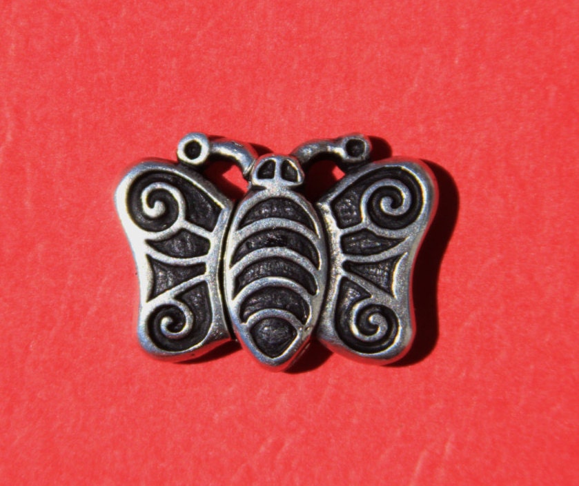 FC0224>>MADE in EUROPE , flat leather cord clasp, magnetic clasp, bracelet clasp, butterfly clasp, 10mm flat hole clasp (Xm6005AS)
