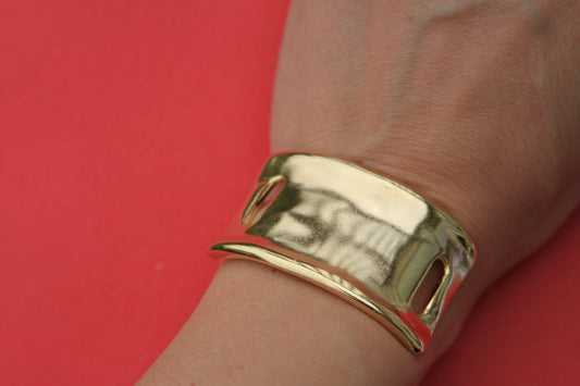 B0055>>MADE in EUROPE half bracelet, zamak half bracelet, gold half bracelet, bracelet connector (ABLZ33)Qty1