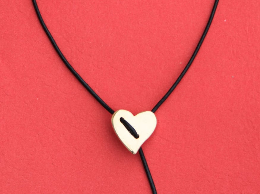 0061>>MADE in EUROPE zamak heart clasp-pendant, gold heart clasp-pendant for necklace (ABLZ20G)qty1