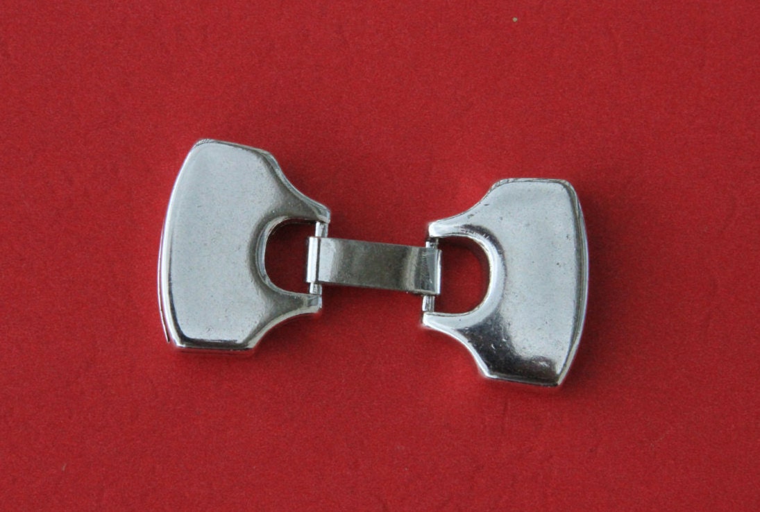 FC0222>>MADE in EUROPE zamak flat cord clasp, shiny snap clasp, 20mm flat cord clasp(ABLZ59S) qty1
