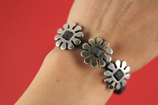 FS0162>>MADE in EUROPE 3 zamak margarita sliders, silver margarita slider, zamak flower slider (ABLZ40) Qty3