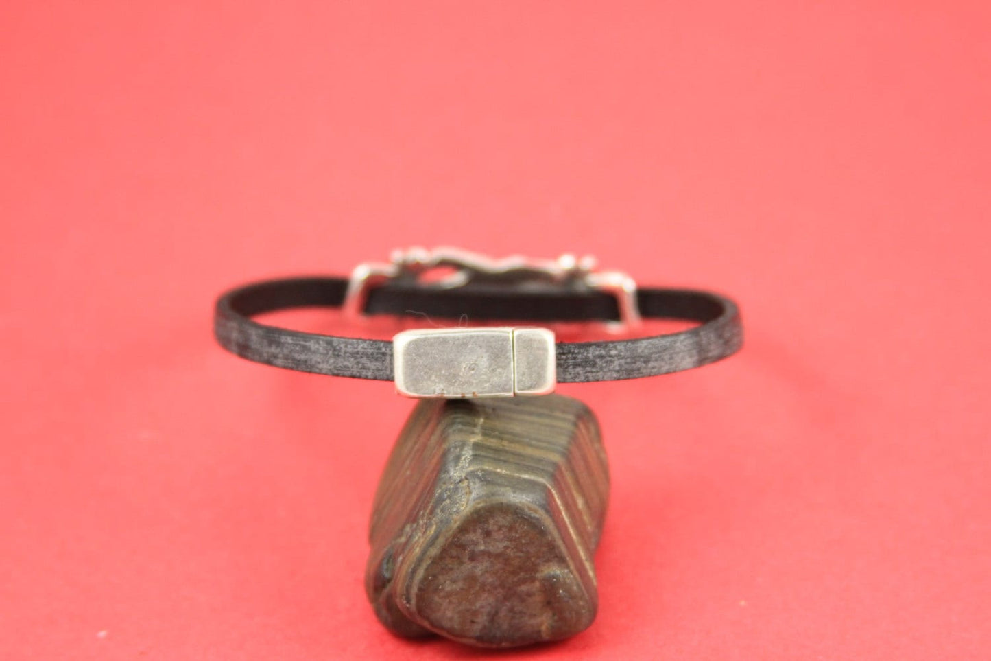FC0208>> MADE IN EUROPE, magnetic clasp, 5mm flat cord clasp, bracelet clasp, flat cord magnetic clasp (XM5980SP) Qty1