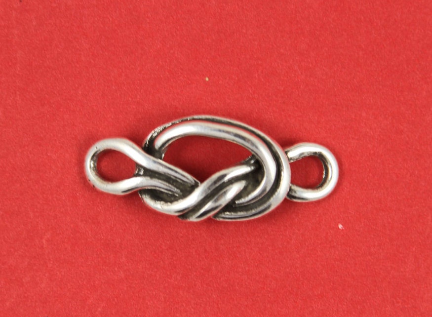 C0061>>MADE in EUROPE zamak knot connector, zamak finding, bracelet zamak component (76361/00) qty1