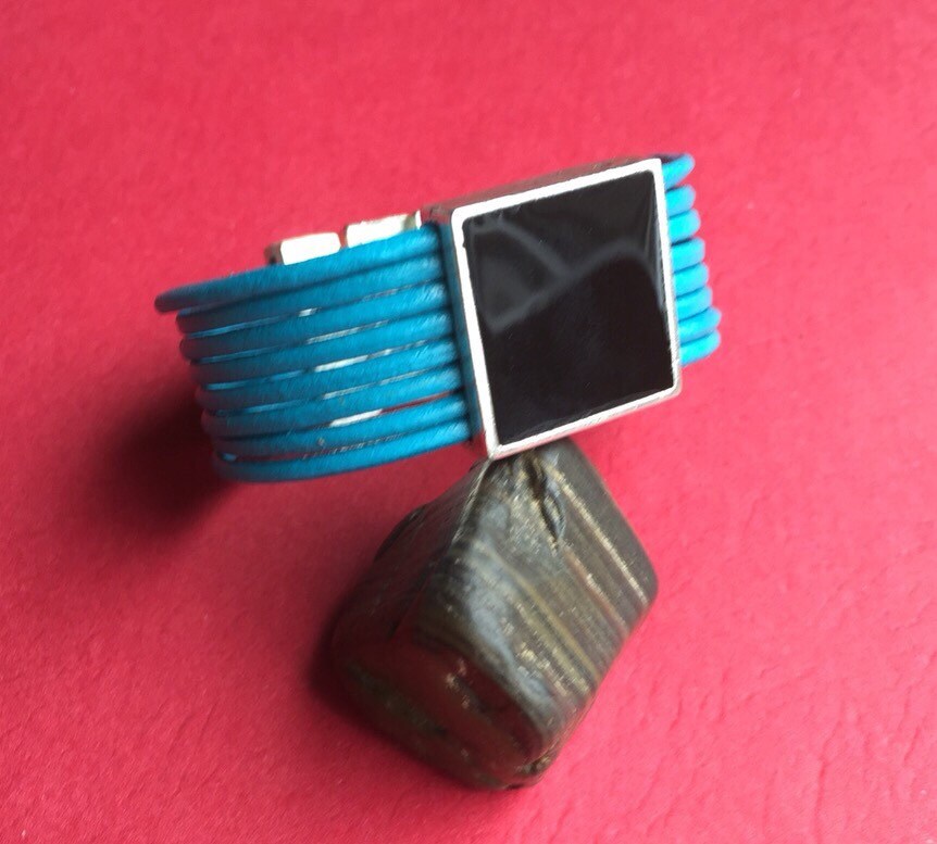 3/2 MADE in EUROPE black enamel slider, black square slider, 20mm slider, 20mm black slider (X5962AS) qty1