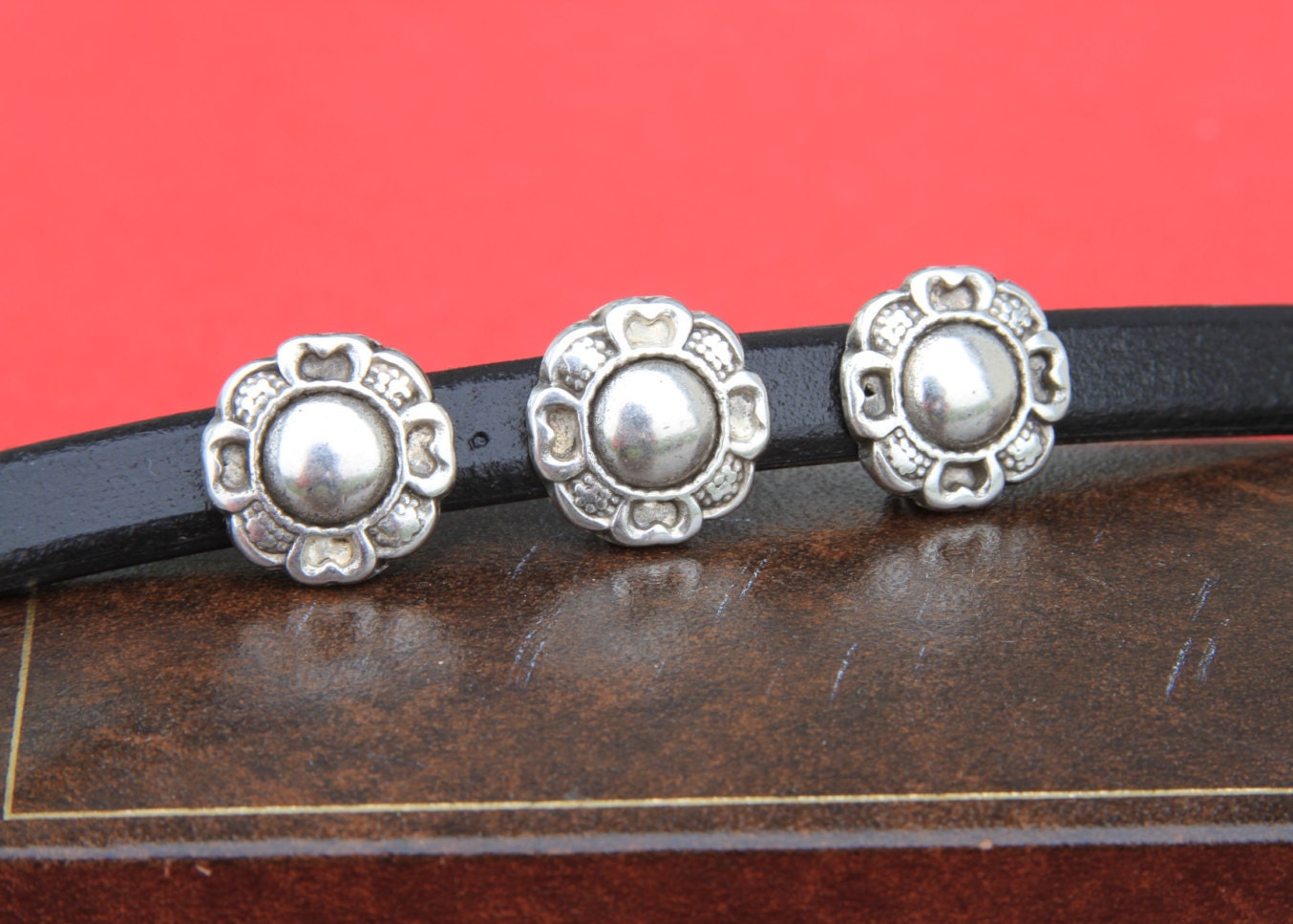 LS0051>>MADE IN EUROPE 3 zamak sliders, licorice slider, thick cord slider, 10x6 cord slider ,qty3